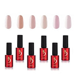 Kodi Professional Natural Rubber Base Set |Thick Transparent Gel Base with Enhanced Adhesion | Gel Rubber Base in Nude Shades | Quick and Easy Curing | Viscous Consistency