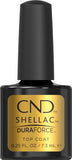 CND Shellac DURAFORCE Gel Nail Polish Top Coat, Last Step Mirror Shine Adhesive Longwear Layer for Thin Damaged Nails, 0.25 fl oz