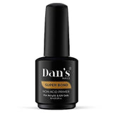 Dan's 15ml Super Bond | Premium Non Acid Nail Primer & PH Bonder for Acrylic & UV Gels | Acid- Free No Yellowing No Burn Long-Lasting Adhesion for Professional Salon Manicures & Pedicures