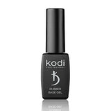 Kodi Professional Rubber Base Gel 7ml / 8ml / 12ml / 14ml / 15ml / 30ml / 35ml. Clear Color Gel LED/UV Nail Coat Soak Off Original (Rubber Base Gel 8ml. (with a brush)), 0.42 Fl Oz, 1
