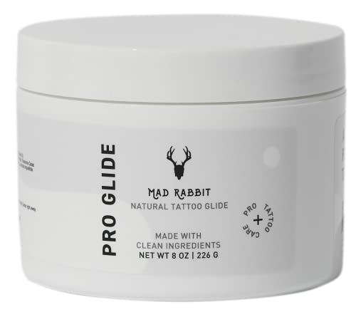 Mad Rabbit Tattoo Artist Glide | All-Natural Vegan Tattoo Ointment for Tattooing, Essential Oils, Before + Aftercare, No-Petroleum Formula