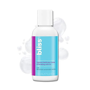 Bliss Ingrown Hair & Razor Bump Eliminating Solution - Formulated with BHA & AHA (Glocolic Acid) - Gentle & Effective - Bump-Free Skin