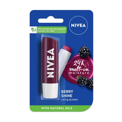Nivea Lip Care Fruity Shine, Blackberry, 4.8g