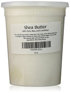 100% Pure Unrefined Raw SHEA BUTTER - from the nut of the African Ghana Shea Tree (28 oz)