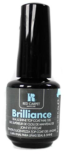 RC Red Carpet Manicure LED Nail Gel, Brilliance Seal & Shine Top Coat