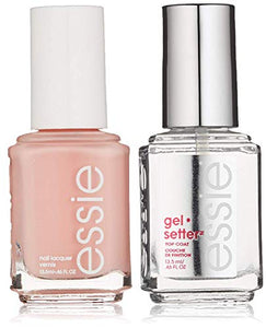 Essie Gel Setter Longwear & Shine Color Kit, High Class Affair, Nude Nail Polish + Top Coat, Gifts For Women And Men, 0.46Oz Each