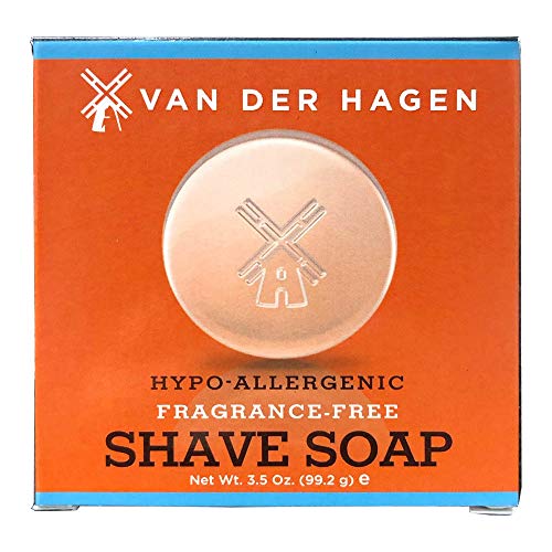 Van Der Hagen Men's Luxury Fragrance Free Shave Soap (Pack of 1)