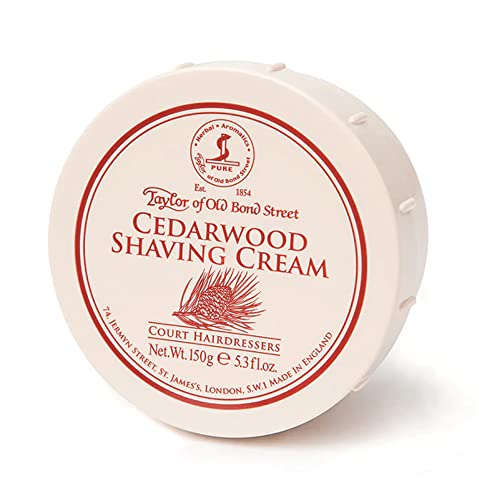 Taylor of Old Bond Cedarwood Shaving Cream, 0.33 Pound