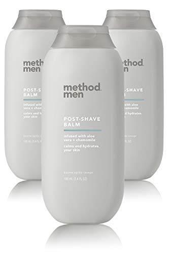 Method Men After Shave Balm for Post Shave Application, Sea + Surf, 3.4 Ounces, 3 pack