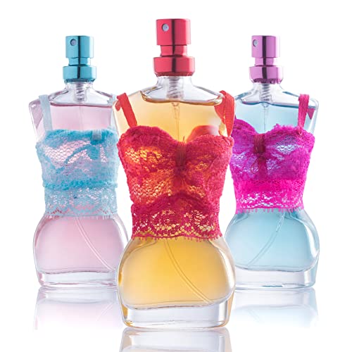 SCENTED THINGS Inspire Body Spray Girl Perfume, Eau De Parfum Teen Girl Gifts, Mannequin Figure Shaped Perfume 3 Piece Set