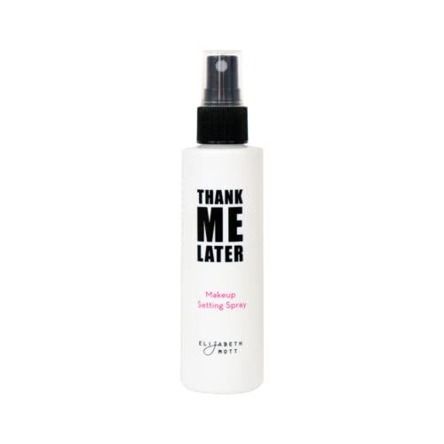 Elizabeth Mott Thank Me Later Face Makeup Setting Spray for Oily Skin-Weightless, Hydrating, Matte Finishing Spray-Cruelty Free Long-Lasting Power Grip Formula for All Day Wear,Glowy Face & Skin, 95ml