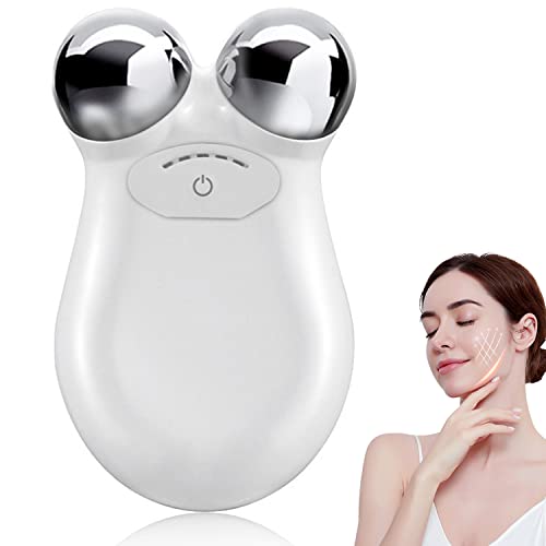 SCAQIM Microcurrent Face Device Roller, Rechargeable USB Mini Facial Massager, The Best Gift for The Face, Suitable For Many Parts of The Body
