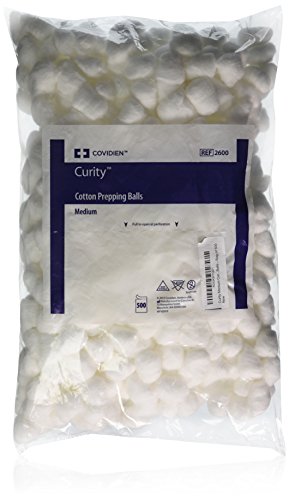 Kendall COTTON500DS Curity Medium Cotton Balls - Bag of 500