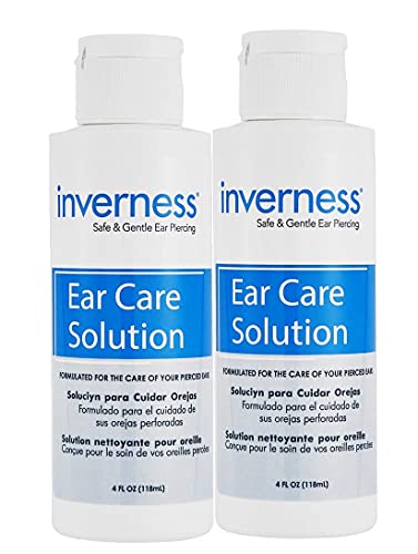 INVERNESS Polycarbonate After Piercing Ear Care Solution 4 oz 2 pc Set