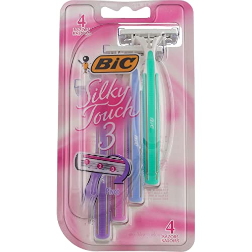 Bic Silky Touch 3 Disposable Shaver 4 ea (Pack of 2)