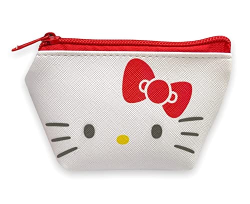 Sanrio Hello Kitty Face Boat Type Cosmetics Small Pouch Bag 4.3 in (W) × 3 in (H) × 2 in (D)