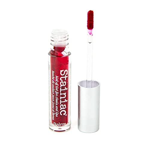 theBalm Stainiac Lip & Cheek Stain, Aloe-Infused Formula, Multi-Use, Buildable, Pigmented , 0.3 Fl Oz (Pack of 1)