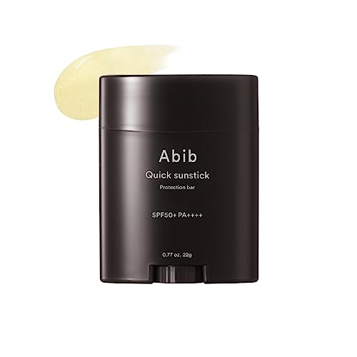 Abib Quick Sunstick Protection Bar SPF50+ 1.69 fl oz / 50ml I Sun Care, No Whitecast Sunscreen, No Sticky for All Type Skin, Face and Body, Less Stress