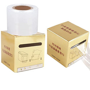 CICITOYWO Disposable Eyebrow Tattoo Plastic Wrap Preservative Saran Barrier Film Microblading Supplies Lips Permanent Make Up Cling Wrap Cover Tape Roll Transparent 2 PCS