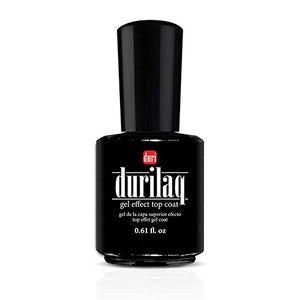 duri Nail Polish, Durilaq Gel Effect Top Coat, Glossy, Fast Drying and Long Lasting Gel Like Look, 0.61 Fl Oz