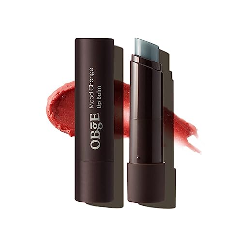 OBgE Mood Change Lip Balm (0.1oz) - Moisturizing Lip Balm Stick for Smooth, Hydrated Lips with Color-Changing Formula. Beeswax, Carnauba Wax.