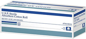 U.S. Cotton 100% Cotton Roll, U.S.P Sterile Cotton, Absorbent, 16 Ounce/1 Pound Roll