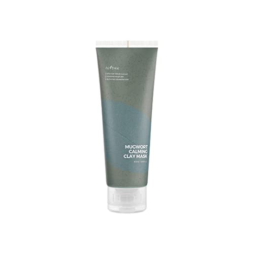 ISNTREE Mugwort Calming Clay Mask 100ml 3.38 fl.oz | Effective sebum control | Exfoliates rough skin