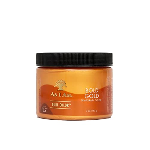 As I Am Curl Color - Bold Gold - 6 ounce - Color & Curling Gel - Temporary Color - Medium Hold - Vegan & Cruelty Free