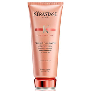 Kerastase Discipline Fondant Fluidealiste Conditioner | Smoothing Hair Conditioner | Provides Extreme Softness and Shine | With Morpho-Keratine and Lipids to Restore Hair | For All Hair Types | 6.8 Fl Oz