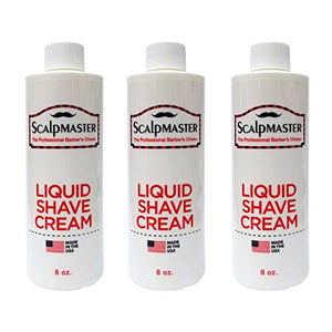 Scalpmaster Liquid Shave Cream 8 Oz