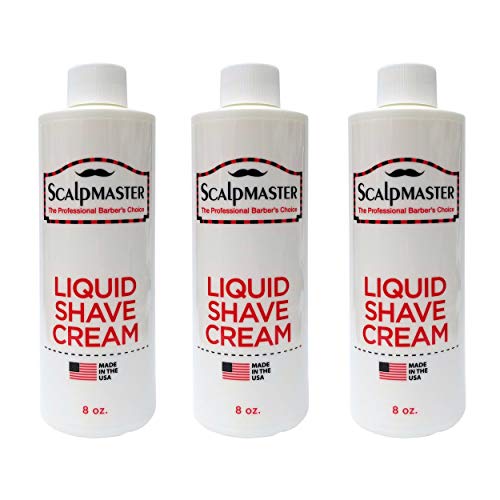 Scalpmaster Liquid Shave Cream 8 Oz