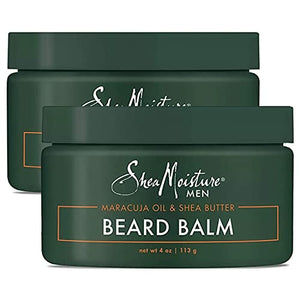 SheaMoisture Mens Skin Care, Beard Balm with Natural Ingredients, Shea Butter and Maracuja Oil to Shape, Smooth & Define Flawless Beard & Facial Hair (2 Pack – 4 Oz Ea) 