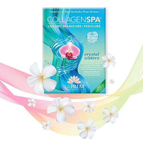 La Palm Collagen Spa Luxury Manicure and Pedicure with Collagen Bubble Crystals - Crystal Waters (1 Pack)