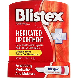 BLISTEX Medicated Lip Ointment, 0.21 Oz (Pack of 3)