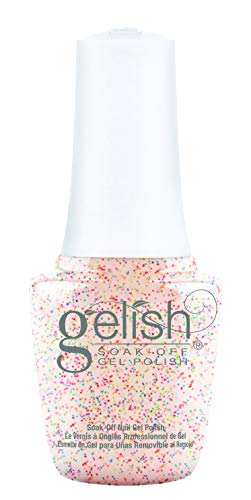 Gelish MINI Lots Of Dots Soak-Off Gel Polish, Sparkly Gel Nail Polish, Sparkly Nail Colors, 0.3 oz.
