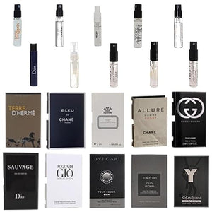 HASMI Men's cologne Perfume Sampler fragrance designer Travel-Size perfume sampler sets mini gift 10pcs