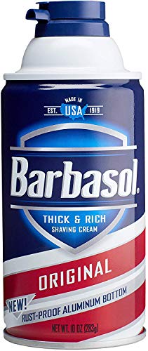 Barbasol Thick & Rich Shaving Cream, Original 10 oz (Value Pack of 3)