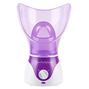 Face Steamer,Beauty Nymph Spa Home Facial Steamer Sauna Pores and Extract Blackheads, Rejuvenate and Hydrate Your Skin for Youthful Complexion- Face Steaming Skincare Deep Cleanse SPA (Purple A)