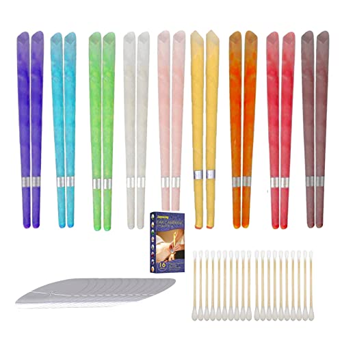 16 Pcs Wax Removal, Ear Wax Removal Tool Kit with Cotton Swab, Easy to use