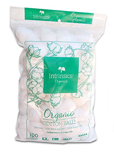Intrinsics Triple-Sized Organic Cotton Balls - 100 Count