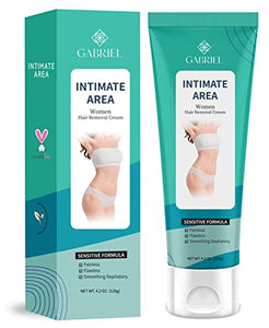 Intimate Hair Removal Cream for Women, for Unwanted Hair in Underarms, Private Parts, Pubic & Bikini Area, Painless Flawless Depilatory Cream, Sensitive Formula Suitable for All Skin Types