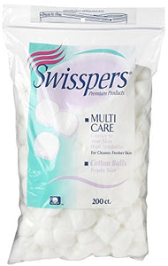 Swisspers Multicare Cotton Balls, 200 Count