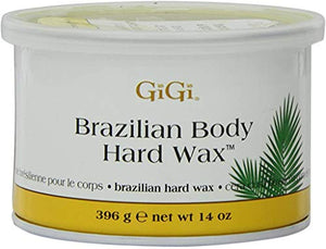 Gigi Tin Brazilian Body Hard Wax 14 Ounce (Pack of 2)