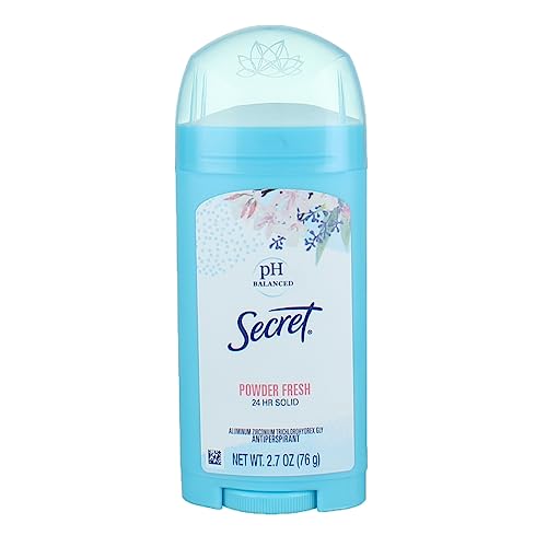 Secret Platinum Protection Antiperspirant & Deodorant, Powder Fresh Scent, 2.6-Ounce Soft Solid Stick (Pack of 4)