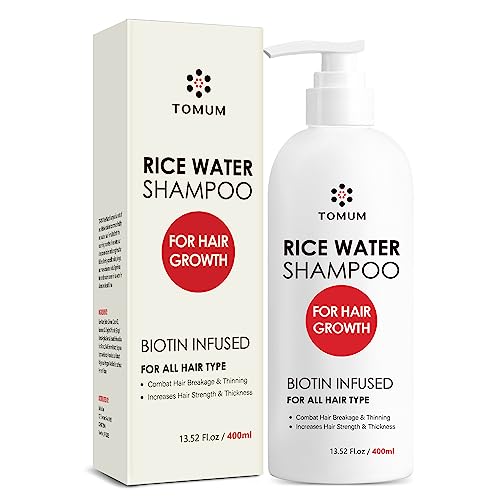Hair Growth Shampoo for Men and Women:Advanced Rice Water Hair Growth Shampoo - Promotes Strength, Health, and Thicker Hair | Natural Formula with Biotin for Thinning Hair and Hair Loss