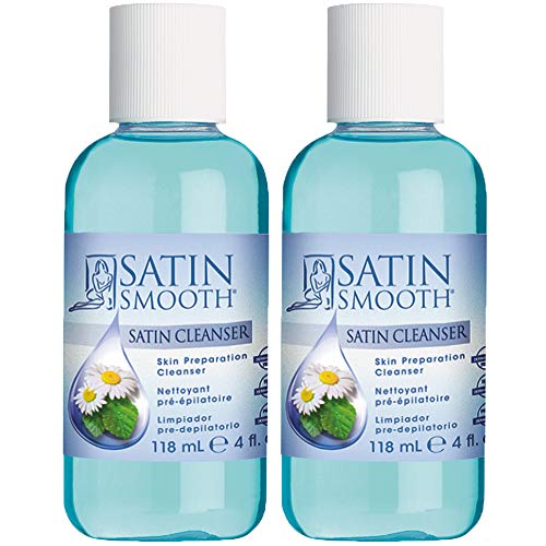 SATIN SMOOTH Satin Cleanser Skin Preparation Cleanser 4 oz x 2 packs