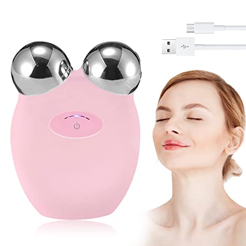 Microcurrent Facial Device, Face Massager for Anti Aging & Wrinkles Reduce, Face Sculpting Tool to Instant Face Lift, Intelligent Double Chin Massager