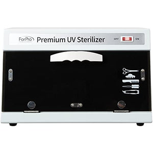 ForPro Premium UV Sterilizer, Eliminates Bacteria & Microbes, Sterilizes Towels & Implements, 9.25” H x 14.75” W x 8.25” D, 11 Liters