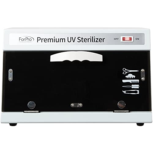 ForPro Premium UV Sterilizer, Eliminates Bacteria & Microbes, Sterilizes Towels & Implements, 9.25” H x 14.75” W x 8.25” D, 11 Liters