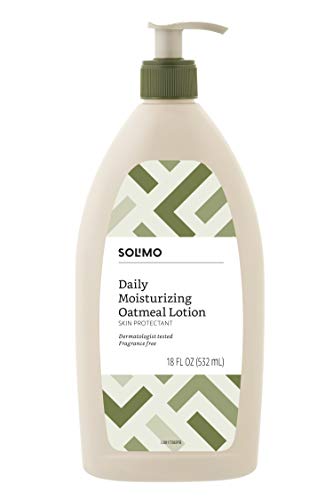 Amazon Brand - Solimo Daily Moisturizing Oatmeal Lotion, Fragrance Free, 18 Fluid Ounces